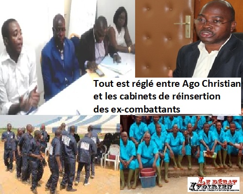 Tout est réglé entre Ago Christian et les cabinets de réinsertion des ex-combattants ledebativoirien.net