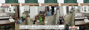 Urgent-vives émotions à la vue d’une vidéo montrant la vie des étudiants "cambodgiens", devenus "kossovars" squattant les amphithéâtres au campus universitaire d’Abidjan Cocody ledebativoirien.net