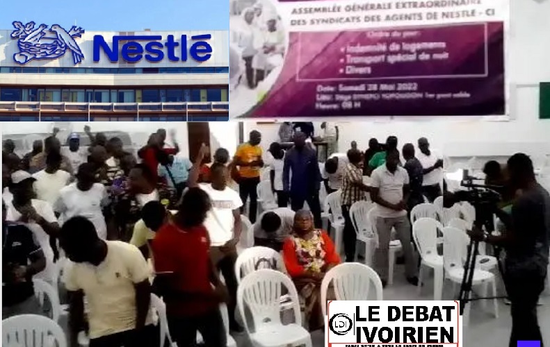Crise à Nestlé-Côte d’ivoire: les deux syndicats des travailleurs  font  un front commun face  à la direction générale; ledebativoirien.net