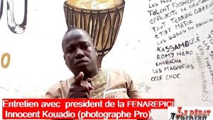 Innocent Kouadio president de la Fédération nationale des reporter et de l'image de Côted'Ivoire ledebativoirien.net