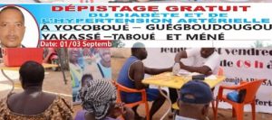 Côte d’Ivoire-dans la Loh Djiboua: Vincent De Paul cadre de Yocoboué offre des journées de dépistage du diabète et de l’hypertension artérielle ledebativoirien.net