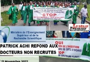 Abidjan-Patrick Achi répond aux docteurs non recrutés : «Discutons d’une éventuelle reconversion après le doctorat…. » ledebativoirien.net