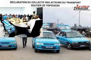 la reprise du transport à Yopougon suspendu, depuis le  vendredi 4 novembre 2022 à la suite du décès par balle, de Karamoko Fofana, chauffeur de taxi communal ledebativoirien.net