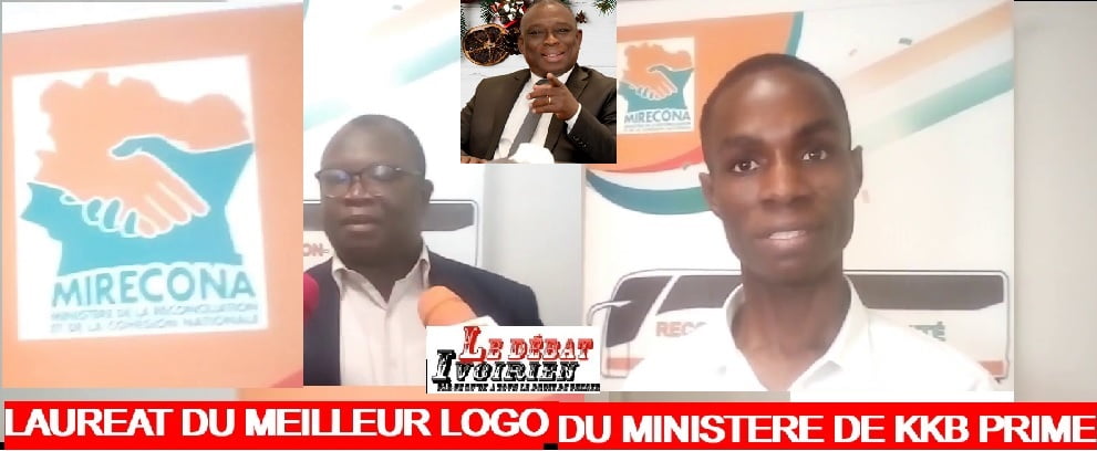 Abidjan : les concepteurs du meilleur Logo du Ministre de la Réconciliation de KKB reçoivent leur prix Ledebativoirien.net