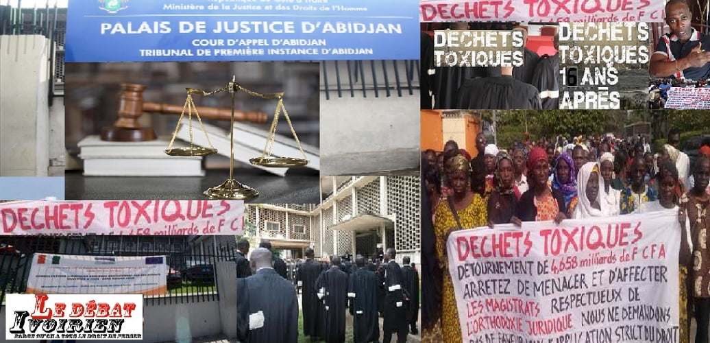 Abidjan-les déchets toxiques bouillonnent: grève illimitée de la faim des victimes dès janvier 2023 contre une Banque et le  ministère la Justice, Ledebativoirien.net