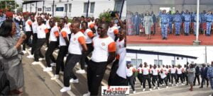 Abidjan-une première  à l’ENA depuis 1960: Anne  Ouloto a ouvert en 2023 la formation civique des élèves avec la 59è promotion à l’Ecole de la Gendarmerie LEDEBATIVOIRIEN.NET