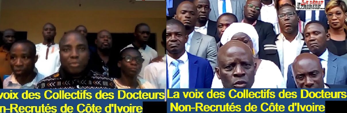 Abidjan: les Collectifs des Docteurs  non recrutés saluent le grand  pas du gouvernement et les annonces du  ministre Adama Diawara LEDEBATIVOIRIEN.NET
