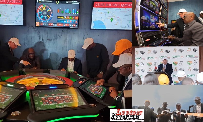 Abidjan-marché du jeu: la LONACI élargir  son champ avec une salle de machines à sous  baptisée'' VIP Slot By LONACI-le DG explique le jeu LEDEBATIVOIRIEN.NET