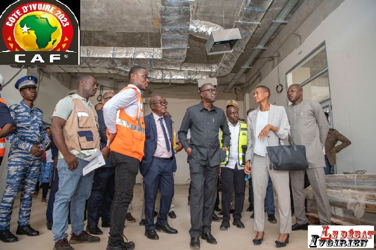 CAN 2023-Installations aéroportuaires :  Amadou Koné  s’est imprègné ce jeudi 30 mars de l’évolution des travaux à San Pedro Ledebativoirien.net