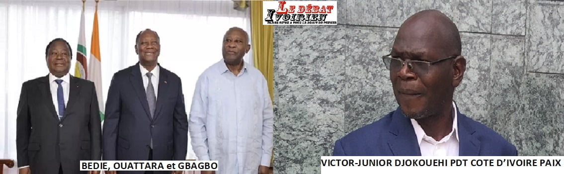 Côte d’Ivoire-Victor-Junior Djokouéhi: «Nous plaidons que Henri Konan Bédié, Alassane Ouattara et Laurent Gbagbo ne soient pas candidat à l’élection présidentielle de 2025»- ONG ‘‘COTE D’IVOIRE PAIX’’ ledebativoirien.net