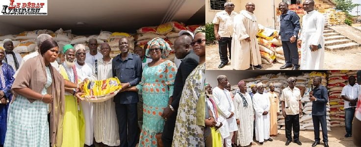 Amadou Koné remet les dons du chef de l'Etat Alassane Ouattara aux populations et religieux de Bouaké Ledebativoirien.net