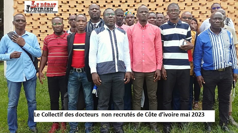 Dr Diakra Bogui et le collectis des docteurs non recrutés de Côte d'Ivoire Ledebativoirien.net