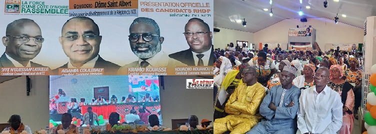 Côte d’Ivoire-RHDP à la présentation des candidats dans la région du Nzi-aux populations: «Arrêtez de pêcher dans une rivière qui ne produit pas du poisson….» LEDEBATIVOIRIEN.NET