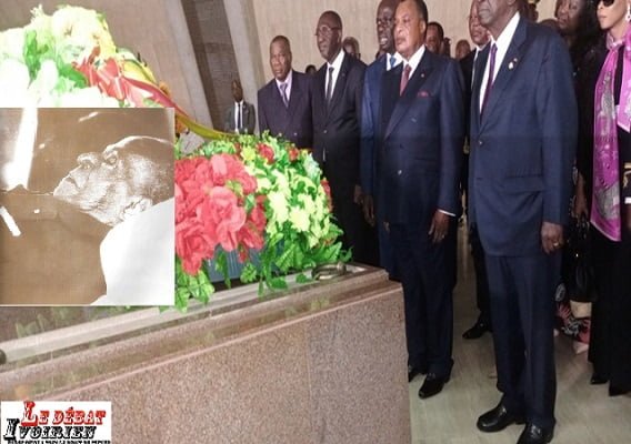 Côte d’Ivoire-Yamoussoukro : le président congolais, Dénis Sassou-Nguesso, sur le caveau d’"Houphouët un visionnaire" ledebativoirien.net