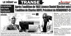 Côte d’Ivoire-après l’audition de YACE Léonce Daniel Djecket voici l’audition de Charles KOFFI Hannon du RENADVIDET-CI : «Je préfère en assumer l’entière responsabilité… »  ledebativoirien.net