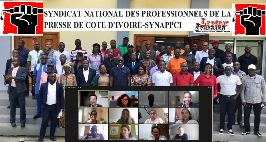 Afrique-Médias, Art & Divertissement en: le SYNAPPCI avec son nouveau secrétaire général ABOU Adam à la première réunion annuelle de l'organisation syndicale internationale UNI Global Union LEDEBATIVOIRIEN.NET