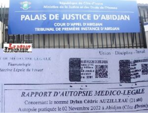 Côte d’Ivoire-procès décès de Dylan Auzilleau: Dr Hussein CHALHOUB et Dr Christian DELMOTTE déclarés Non coupables d’homicide involontaire ledebativoirien.net