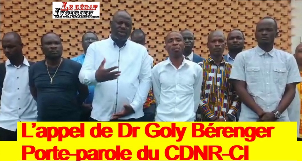 Côte d’Ivoire-Docteurs non recrutés : «J’appelle tous les docteurs à continuer cette lutte qui doit aboutir à la fin de cette crise » Dr Bérenger Goly (nouveau Porte-parole) LEDEBATIVOIRIEN.NET