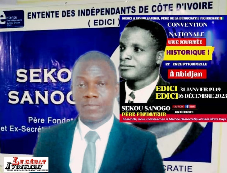 CONVENTIONS DE L'EDICI SEKOU SANOGO avec Sékou Samba Koné ledebativoirien.net