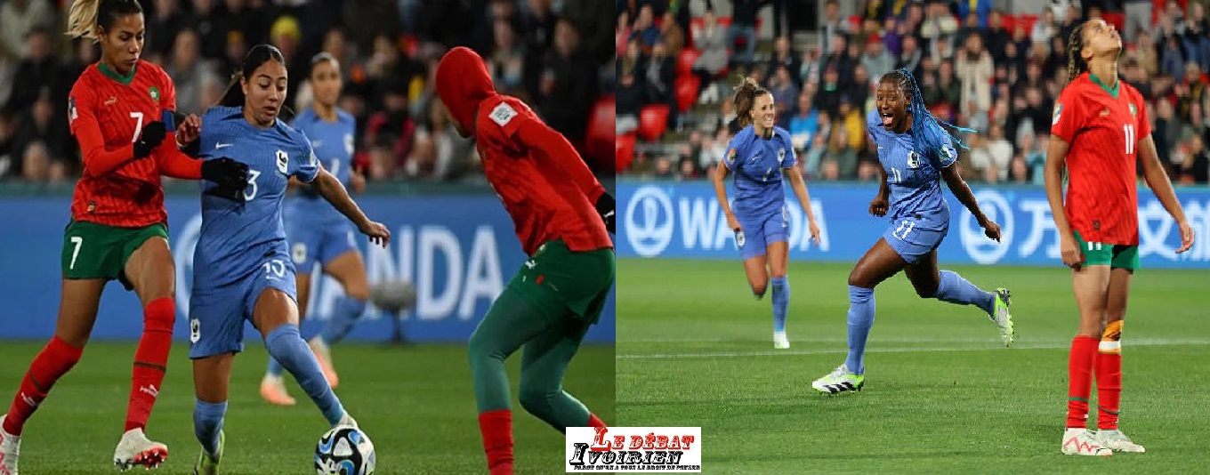 Football-Mondial féminin : le Maroc corrigé en huitième de finale par la France 4 buts à 0 ledebativoirien.net