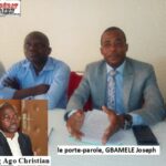Attaques contre Christian Ago-manipulation des faits de 2017 : « Il n’a jamais détourné l’argent des cabinets » Porte-parole Gbamélé Joseph 