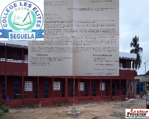 les enseignants du Collège Les Elites déposent la craie ledebativoirien.net