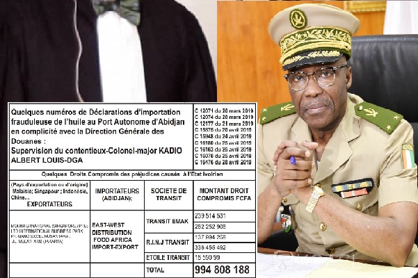 Scandales Douanes - l’exclusif avertissement d’un avocat au DG DA Pierre : « Ne soyez pas surpris si cette affaire vous éclabousse demain » LEDEBATIVOIRIEN.NET