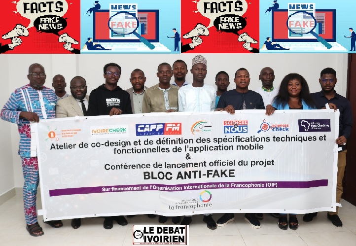TIC et désinformation: le projet ''BLOC Anti-Fake" lancé à Abidjan, ledebativoirien.net